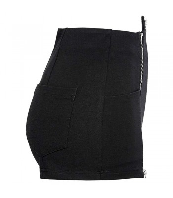 Women’s Tech Noir Gothic Shorts | Futuristic by Gothic Attitude